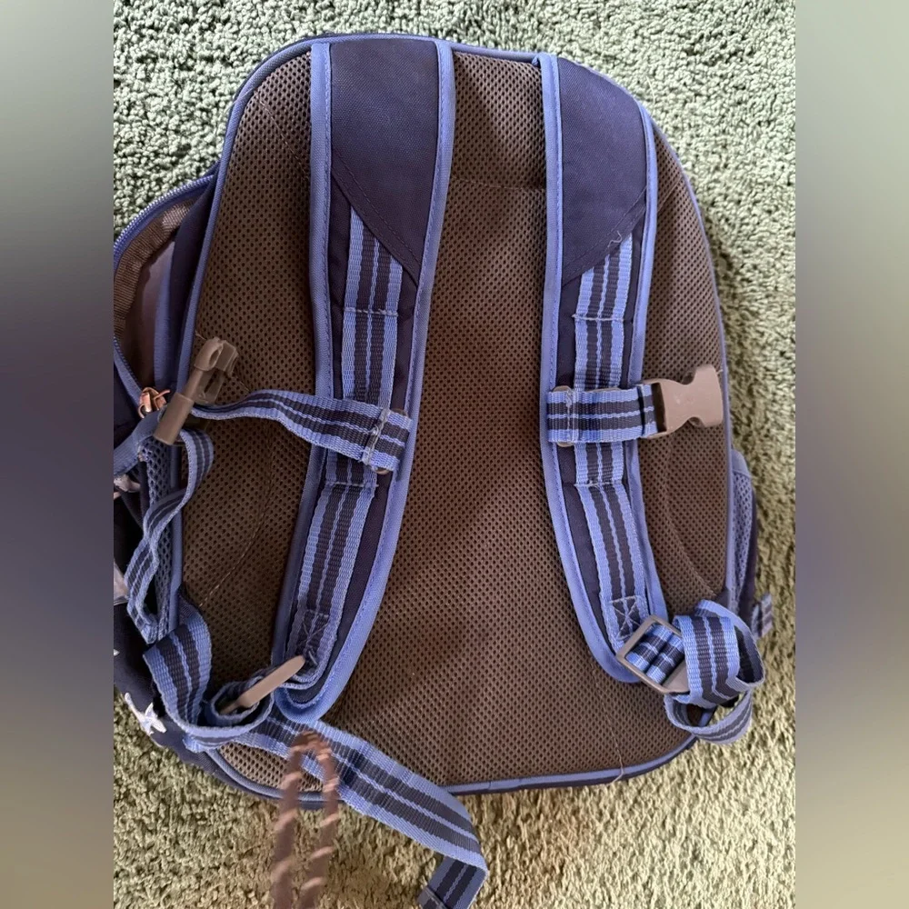 Pottery Barn Kids Navy Blue Shark Print Backpack